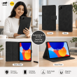 Redmi Pad SE 4G 8.7 Inch Smart Flip Cover Case | Auto Sleep/Wake | Multi-Angle Stand | Shockproof TPU Back | Full Body Protection | Lightweight Premium Folio Cover &ndash; Redmi Pad SE 4G Black | iCare