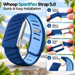 SportFlex WHOOP 5.0 Silicone Replacement Band | Soft-Touch Waterproof &amp; Sweatproof Sport Strap | Flexible Secure Wristband for Workouts, Running, Fitness | Men &amp; Women| iCare
