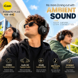 boAt Rockerz Plus 450 ANC Wireless Bluetooth Headphones | Up to 40dB Hybrid ANC | 3D Spatial Audio | Up to 80H Playback | 40mm Drivers | 40ms BEAST Mode | ENx Technology | Voice Assistant | ASAP Charge | Bluetooth 6.0 | Built-in Mic | iCare