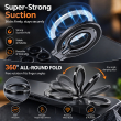 Magnetic Phone Ring Holder | Soft Silicone Finger Grip &amp; 360&deg; Adjustable Damping Foldable Stand | Vertical &amp; Horizontal Mobile Stand | iCare