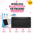 10 Inch Wireless Bluetooth Keyboard Compatible for Android, Windows &amp; iOS | Ultra-Thin Portable Keyboard with Silent Typing, Rechargeable Battery &amp; Backlit Keys | iCare