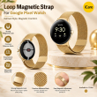 Google Pixel Watch Loop Magnetic Strap By iCare Adjustable Magnetic Band Strap Belt accessories &ndash; Gold | iCare