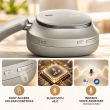 boAt Rockerz Plus 440 Wireless Headphones with Dual Drivers (40mm + 20mm) | Up to 80 Hours Playback | 40ms BEAST Mode | Bluetooth v6.0 | ENx Technology | IPX4 Water &amp; Sweat Resistance | ASAP Charge | Voice Assistant (Pebble Grey) | iCare