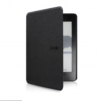 Amazon Kindle Paperwhite (SY69JL, 8th Gen 2016 Release) PU Leather Smart Flip Case (6 Inch) &ndash; Black | iCare