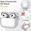 Apple AirPods Pro 3 (2025) By iCare Clear Shockproof TPU Case with Hook Transparent Scratch-Resistant Cover | iCare
