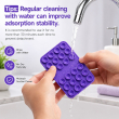 Dual Suction Phone Grip | Silicone Pop Holder Finger Loop | Anti-Slip Mobile Phone Holder for Secure One-Hand Use, Selfies &amp; Video Recording | Mobile Accessories By iCare-Set of 2 &ndash; Purple | iCare