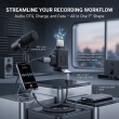 USB-C to Lightning Lavalier Microphone Audio Recording Adapter | F-Shaped OTG Audio Converter | iCare