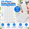 2Gen Suction Grip Single Side with 3M Tape | 2 Gen Suction Phone Grip Pad By iCare 24 Suction Cups | Anti-Slip Mobile Grip with 3M Tape (Pack of 2) &ndash; Clear | iCare