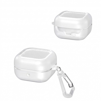 Samsung Galaxy Buds 4 &amp; Buds 4 Pro (2026) Clear Matte Shockproof Case | Anti-Yellowing TPU Protective Cover with Keychain | iCare