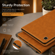 Smart Case for Samsung Galaxy Tab A7 Lite 8.7" &ndash; Trifold Stand Cover with Auto Sleep/Wake &amp; Shockproof TPU Back (SM-T220, SM-T225, SM-T227) &ndash; Golden Brown | iCare