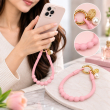 Silicone Necklace Phone Lanyard | Universal Smartphone Holder Strap | Soft Adjustable Anti-Drop Neck Cord, Ring Grip &amp; Hands-Free Phone Carrier | iCare