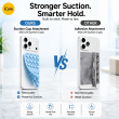 Dual Suction Phone Grip | Silicone Pop Holder Finger Loop | Anti-Slip Mobile Phone Holder for Secure One-Hand Use, Selfies &amp; Video Recording | Mobile Accessories By iCare-Set of 2 &ndash; Light Blue | iCare