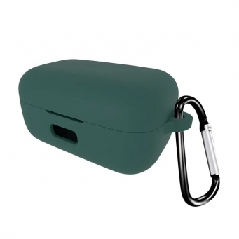 Sennheiser Momentum True Wireless 3 Earbud Silicone Case Cover with Shockproof-Shell, Washable Housing Anti Dust Silicone Sleeve, Simple Solid Color Earphone Cover Charging Box Case &ndash; Dark Green | iCare