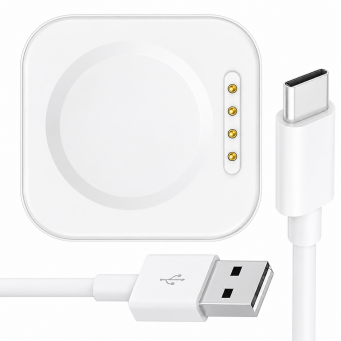 OnePlus Watch 3/2/2R Magnetic Charging Cable | USB Charging Dock with 100cm Cable | Fast &amp; Reliable Smartwatch Charger &ndash; White | iCare