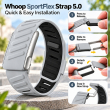 SportFlex WHOOP 5.0 Silicone Replacement Band | Soft-Touch Waterproof &amp; Sweatproof Sport Strap | Flexible Secure Wristband for Workouts, Running, Fitness | Men &amp; Women| iCare