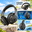 boAt Rockerz 512 ANC Wireless Bluetooth Headphones | Up to 40dB Hybrid Active Noise Cancellation | 80 Hours Playback | 40mm Drivers | 40ms Low Latency BEAST Mode | ENx Technology | App Support | Built-in Mic | iCare