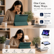 Samsung Galaxy Tab S10+ 12.4 Inch Case (SM-X820/SM-X826B) Smart Flip Cover with Auto Sleep/Wake &ndash; Samsung Galaxy Tab S10+ Green | iCare