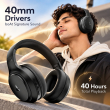 boAt Rockerz 430 Wireless Over-Ear Bluetooth Headphones | 40mm Drivers | 40 Hours Playback | 40ms Low Latency BEAST Mode | ENx Technology | Bluetooth 5.4 | Adaptive Fit | Voice Assistant | App Support | Built-in Mic | iCare