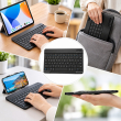 10 Inch Wireless Bluetooth Keyboard Compatible for Android, Windows &amp; iOS | Ultra-Thin Portable Keyboard with Silent Typing, Rechargeable Battery &amp; Backlit Keys | iCare