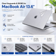 MacBook Air 13.6-Inch Clear Skin &amp; Keyguard Compatible For M2 2022 A2681 | Ultra-Thin Transparent Laptop Skin | Scratch-Resistant Protective Cover | iCare