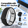 SportFlex WHOOP 5.0 Silicone Replacement Band | Soft-Touch Waterproof &amp; Sweatproof Sport Strap | Flexible Secure Wristband for Workouts, Running, Fitness | Men &amp; Women| iCare