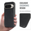 Google Pixel 9 Pro XL by iCare Magnetic PU Leather Case Premium MagSafe Back Cover Anti-Scratch &amp; Anti-Finger print, All-Around Protection Phone Case &ndash; Black | iCare
