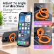 MagSafe Metal Ring 3-in-1 Dual Magnet Phone Holder | Magnetic Finger Grip, Kickstand &amp; Mobile Stand | MagSafe Essentials | iCare