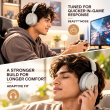 boAt Rockerz Plus 440 Wireless Headphones with Dual Drivers (40mm + 20mm) | Up to 80 Hours Playback | 40ms BEAST Mode | Bluetooth v6.0 | ENx Technology | IPX4 Water &amp; Sweat Resistance | ASAP Charge | Voice Assistant (Pebble Grey) | iCare