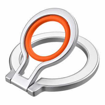 Magnetic Phone Ring Holder | Soft Silicone Finger Grip &amp; 360&deg; Adjustable Damping Foldable Stand | Vertical &amp; Horizontal Mobile Stand | iCare