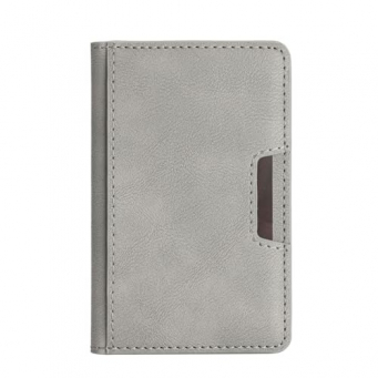 Magnetic MagSafe Wallet Compatible with iPhone 16/15/14/13/12 | Slim Leather Card Holder | Flip Closure Wallet &ndash; silver | iCare