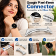 Google Pixel Watch 41mm Metal Watch Strap Connector to any 20mm Strap Adapter Connector | Secure Lock Replacement Lug| iCare