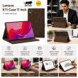 Lenovo K11 Case 11 Inch | Premium PU Leather Flip Cover with Auto Sleep/Wake, Multi-Angle Stand, Shockproof TPU Back &amp; 360&deg; Full Protection &ndash; Brown | iCare