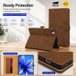 Flip Cover for Realme Pad 3 11.6 Inch (2026) | Premium PU Leather Folio Case | Multi-Angle Smart Stand | Card Storage Slots &ndash; Brown | iCare