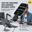 USB-C to Lightning Lavalier Microphone Audio Recording Adapter | F-Shaped OTG Audio Converter | iCare