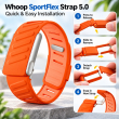 SportFlex WHOOP 5.0 Silicone Replacement Band | Soft-Touch Waterproof &amp; Sweatproof Sport Strap | Flexible Secure Wristband for Workouts, Running, Fitness | Men &amp; Women| iCare