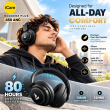 boAt Rockerz Plus 450 ANC Wireless Bluetooth Headphones | Up to 40dB Hybrid ANC | 3D Spatial Audio | Up to 80H Playback | 40mm Drivers | 40ms BEAST Mode | ENx Technology | Voice Assistant | ASAP Charge | Bluetooth 6.0 | Built-in Mic | iCare