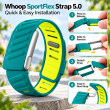 SportFlex WHOOP 5.0 Silicone Replacement Band | Soft-Touch Waterproof &amp; Sweatproof Sport Strap | Flexible Secure Wristband for Workouts, Running, Fitness | Men &amp; Women| iCare