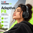 boAt Rockerz 421 Wireless Over-Ear Bluetooth Headphones | 40mm Drivers with boAt Signature Sound | Up to 40 Hours Playback | 40ms Low Latency BEAST Mode | ENx Technology | Bluetooth 5.4 | App Support | Built-in Mic | iCare