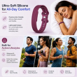Soft Silicone Sport Strap Compatible for Google Fitbit Smartwatch | Breathable Lightweight Sweat-Resistant Replacement Wristband | Flexible Secure Buckle Band for Fitness, Sports, Sleep &amp; Daily Wear | iCare