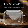 Apple AirPods Pro 3 (2025) By iCare Clear Shockproof TPU Case with Hook Transparent Scratch-Resistant Cover | iCare