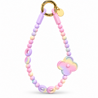 Silicone Flower Phone Lanyard | Adjustable Mobile Strap with Pop Holder &amp; Loop | Anti-Drop Hands-Free Phone Strap | iCare