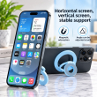MagSafe Metal Ring 3-in-1 Dual Magnet Phone Holder | Magnetic Finger Grip, Kickstand &amp; Mobile Stand | MagSafe Essentials | iCare