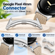 Google Pixel Watch 41mm Metal Watch Strap Connector to any 20mm Strap Adapter Connector | Secure Lock Replacement Lug| iCare