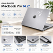 MacBook Pro 14.2" | Clear Laptop Skin &amp; Keyguard | Ultra-Thin Transparent Scratch-Resistant Protective Cover Compatible with M1 2021 A2442 | iCare