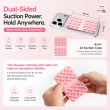 Dual Suction Phone Grip | Silicone Pop Holder Finger Loop | Anti-Slip Mobile Phone Holder for Secure One-Hand Use, Selfies &amp; Video Recording | Mobile Accessories By iCare-Set of 2 &ndash; Baby Pink | iCare