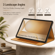 Samsung Galaxy Tab S10 FE Plus 13.1 Inch Case SM-X620/X626B | Trifold Flip Cover with Auto Sleep/Wake, Multi-Angle Stand &amp; Full Protection &ndash; Golden Brown | iCare
