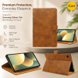 Samsung Galaxy Tab S10 FE Plus 13.1 Inch Case SM-X620/X626B | Trifold Flip Cover with Auto Sleep/Wake, Multi-Angle Stand &amp; Full Protection &ndash; Golden Brown | iCare