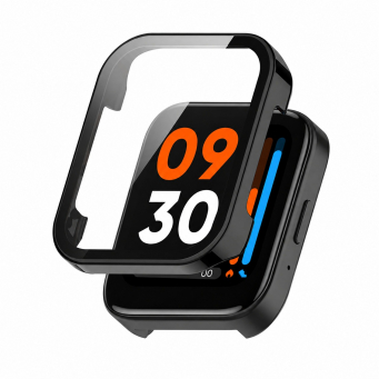 Realme Watch 3 Pro Hard PC Clear Watch Case Full Coverage Anti-scratch Protective Cover with Tempered Glass Screen Protector | iCare