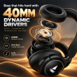 boAt Rockerz Plus 450 ANC Wireless Bluetooth Headphones | Up to 40dB Hybrid ANC | 3D Spatial Audio | Up to 80H Playback | 40mm Drivers | 40ms BEAST Mode | ENx Technology | Voice Assistant | ASAP Charge | Bluetooth 6.0 | Built-in Mic | iCare