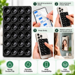 2Gen Suction Grip Single Side with 3M Tape | 2 Gen Suction Phone Grip Pad By iCare 24 Suction Cups | Anti-Slip Mobile Grip with 3M Tape (Pack of 2) &ndash; Black | iCare